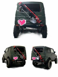 ☆ジムニー☆jimny☆JA11☆ハイリフトジャッキホルダー☆スコップホルダー☆ハイリフトジャッキスコップホルダー☆(2)