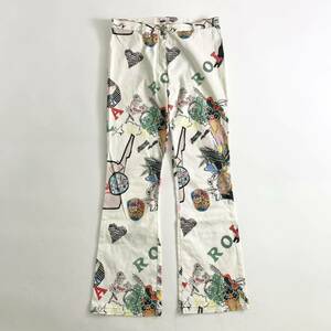 Ad9 Christian Lacroix jeans クリスチャン・ラクロワ フレアパンツ コットンパンツ 総柄 ボトムス US28/L相当 レディース 女性用