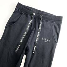 Ae12《美品》BLVCK PARIS ブラックパリ MINIMALIST SWEATS | TERRY COTTON スウェットパンツ ジャージ XS ブラック レディース 女性用_画像4