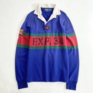 Bd13 Polo by Ralph Lauren ポロラルフローレン 長袖ポロシャツ ラガーシャツ 長袖シャツ S 実寸Mサイズ相当 メンズ 紳士服 男性用