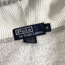 Ed16 Polo by Ralph Lauren ポロバイラルフローレン スウェットパーカー フルジップ Mサイズ グレー ポニー刺繍 メンズ 紳士服_画像7