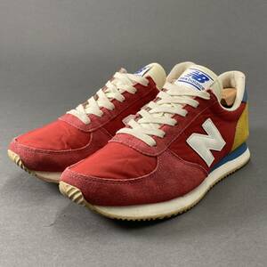 Fd18 new balance ニューバランス U220 FH Team Red ローカットスニーカー スエードレザー アメカジ ストリート 25.5cm メンズ 紳士靴