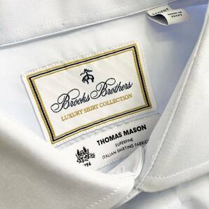 Hd25《新品》Brooks Brothers ブルックスブラザーズ *THOMAS MASON社製生地* 長袖シャツ ドレスシャツ regularfit 15/31 メンズ 紳士服の画像5