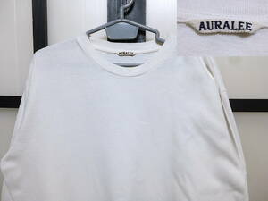 オーラリー コットン ウール ビッグシルエット ロングT シャツ / AURALEE ワイドシルエット ロンT