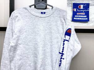 US古着 90s チャンピオン 袖プリント ロングT シャツ USA製 / アメリカ古着 90年代 CHAMPION 長袖 ロンT アメリカ製