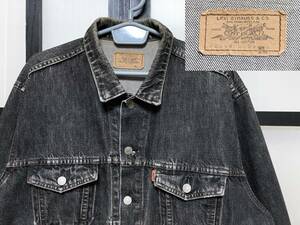 80s〜90s リーバイス 70649 先染め ブラック デニム Gジャン / 80年代 90年代 Levis ジージャン トラッカー ジャケット Vintage ビンテージ