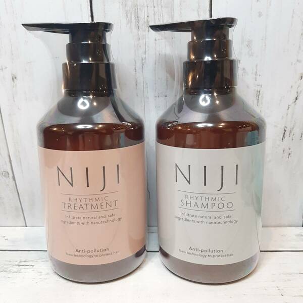 【新品・即決・送料込】 NIJI リズミック シャンプー ヘア トリートメント セット 400ml × 2本 ｜ 全国送料無料