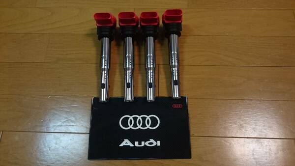 【新品】即納　VW　AUDI イグニッションコイル4本　1800cc以上　ポロ、ゴルフ4、ゴルフ5、ニュービートル等　IGNITION COIL