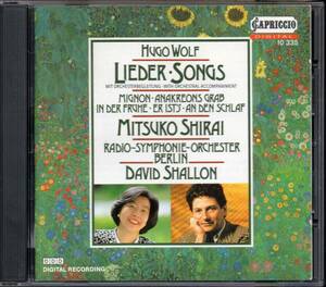 SHIRAI (MS) SHALLON WOLF:LIEDER MIT ORCH