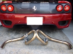  Ferrari 360 modena Spider changeable valve(bulb) . drum . resistance . frankly. full strut muffler . sound specification 