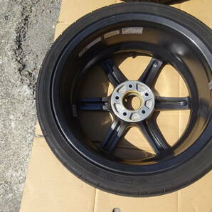 極上品 RAYS VOLKRACING TE37 SAGA S-plus カラーMM 18インチ 7.5J +48 5H114.3 極上品2本セット ADVAN NEOVA AD08R 215/40R18 22年製 の画像7