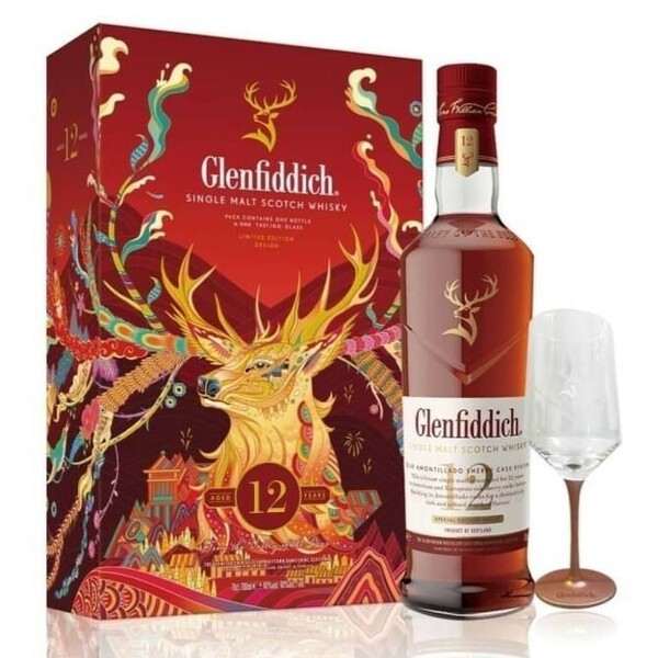 グレンフィディック12年 エンジェルシェリー カスク ギフトパック GLENFIDDICH 12 YEARS OLD SINGLE MALT SCOTCH WHISKY (SHERRY CASK) 