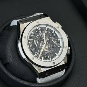 ウブロ クラシック フュージョン クロノグラフ スケルトン ホワイト HUBLOT 525.NE.0127.LRの画像3