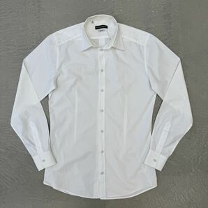ドルチェ&ガッバーナ コットン シャツ ホワイト 40 Dolce&Gabbana 長袖 白 ワイシャツ ドレスシャツ フォーマルの画像1