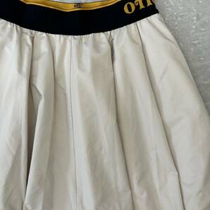 オータイガー ナイロン スカート ベージュ S OTIGER ウエストゴム フレアスカート ひざ丈 膝丈の画像2