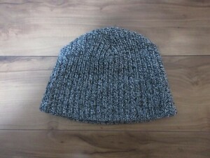 ☆美品☆NEWYORK HAT/ニューヨークハット　MARL BEANIE/マールビーニー　ブラック　ニット帽　黒　アメカジ　帽子　