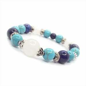  natural stone Power Stone bracele white Jade turquoise lapis lazuli Kids child smaller lady's BK1-25