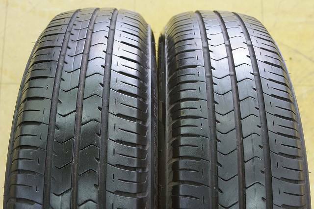 【中古】155/65R14 ブリジストン エコピア NH100C 21年 2本 スペア 応急