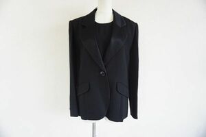 【即決】GIVENCHY ジバンシー レディース セットアップ ジャケットインナー ブラック サイズ：12 日本製 大きいサイズ【878461】