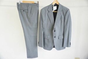 【即決】EPOCA UOMO エポカウォモ メンズ シングルスーツ ストライプ グレー系 サイズ:ITL46 日本製【855463】