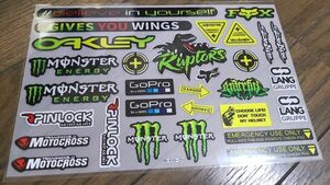 反射防水モンスターエナジーバイクステッカーヘルメットMONSTER ENERGY 耐久性素材 ロッシMOTOGPデカールシール