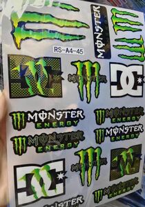 高級防水反射 耐久性バイクステッカー モンスターエナジーヘルメットMotoGP MONSTER ENERGY デカール