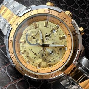 【未使用品】CASIO カシオ EDIFICE エディフィス 腕時計 クロノグラフ 正規品 ビジネス メンズ 10気圧防水 ダイバーズ ウォッチ NO.759の画像1