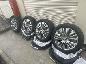 純正 トヨタ 80 ハリアー Z タイヤ & ホイール 19インチ 225/55R19 4本 セット 格安スタート レザーパッケージ純正タイヤ