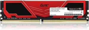 Team DDR4 2666Mhz PC4-21300 16GBx1枚 デスクトップ用メモリ Elite Plus シリーズ 正規品