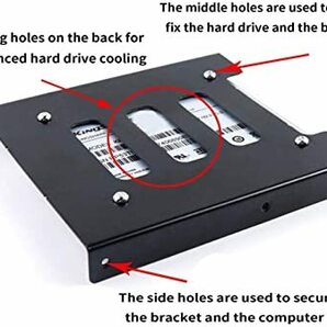 2.5インチSSD/HDD → 3.5インチ 変換 PC用 マウンタ ブラケット HDD/SSD用サイズ変換 ケース ブラケットの画像10