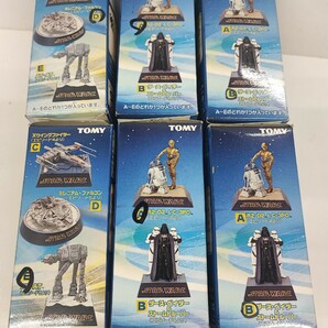 TOMMY スターウォーズジオラマ 4種6個まとめて ダースベイダー ストームトルーパー R2-D2 C-3PO ミレニアムファルコン AT-ATの画像1