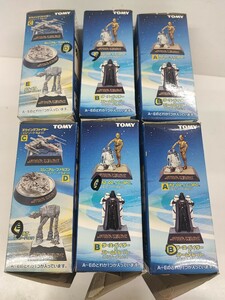 TOMMY スターウォーズジオラマ 4種6個まとめて ダースベイダー ストームトルーパー R2-D2 C-3PO ミレニアムファルコン AT-AT