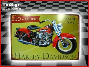 限定3 メール便送料無料 ブリキ看板 (20) 30×20cm レトロ風 ハーレー HARLEY バイク アメリカン