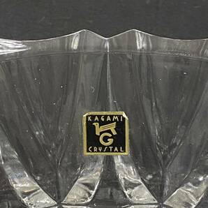 ★☆KAGAMI CRYSTAL GLASS カガミ クリスタル ガラス皿 ガラスプレート 大皿 直径約27cm #4070☆★の画像3