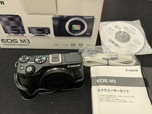 ★canon キャノン EOS M3 ボディ 黒 ブラック ミラーレス一眼カメラ★#3971