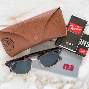 美品☆RayBan レイバン サングラス クラブ・マスター RB3016 茶