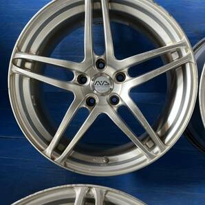 YOKOHAMA AVS MODEL5 AVS モデル5 18×8J+38 PCD114.3-5穴 4本 中古アルミホイール 群馬県 店頭渡し可能の画像3