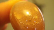 インド産のオレンジ・ムーンストーン研磨品です。　４７ｃｔ_画像1