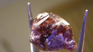ヒマラヤ産のガーネット結晶です。　群晶で、多数の結晶が見られます。大きさもあり魅力的