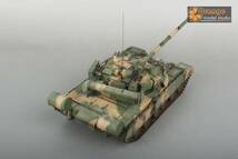 No-549 1/35 ロシア軍 Tー80U 主戦タンク 軍用戦車 プラモデル 完成品_画像5