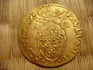 16 century Rome ...s Koo do* draw gold coin BORO -nya no. 220 fee ..*pau Roth 3.