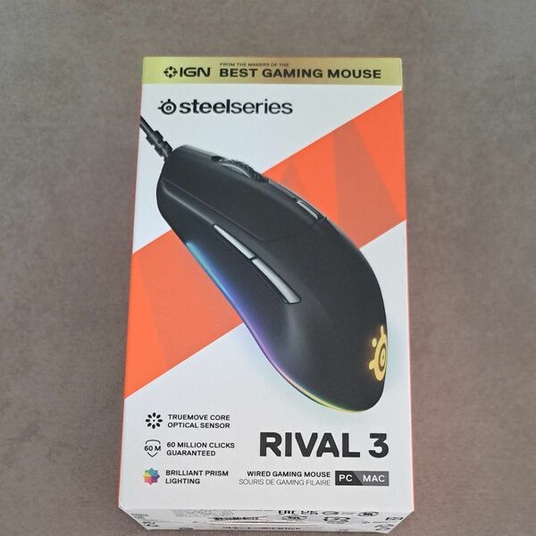 ゲーミングマウス　SteelSeries RIVAL3 