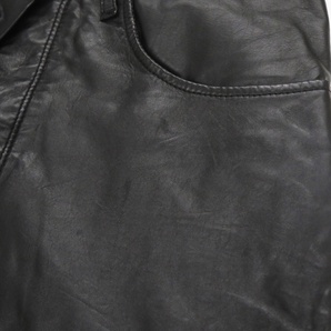 G-Star RAW ジースターロゥ LEATHER TAPERED ラムレザーパンツの画像7