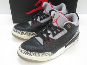 AIR JORDAN 3 RETRO OG "BLACK CEMENT" 854262-001 （ブラック/セメントグレー/ホワイト/ファイヤーレッド）