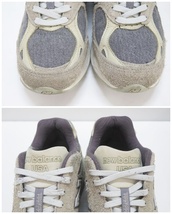 NEW BALANCE×Levi's ニューバランス/リーバイス M990LV3 スエードスニーカー USA製_画像9