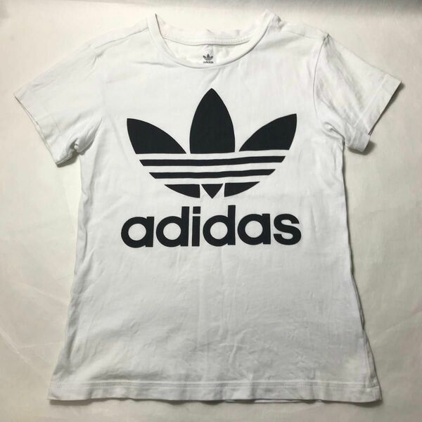 adidas アディダス トレフォイル 半袖Tシャツ Tシャツ 白 ロゴ