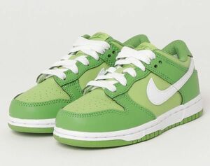 #古着屋大和 セレクトショップ 入手困難 USED NIKE DUNK LOW PS KIDS ナイキ キッズ ダンク ロー17㎝ グリーン 緑 スニーカー 子供 運動靴