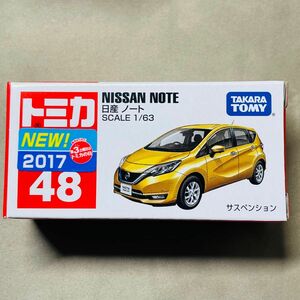 トミカ　No.48 日産 ノート 新車シール付き