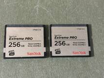 【ARRIカメラ対応】SanDisk CFast2.0 Extreme PRO 256GB 2枚セット⑪_画像2