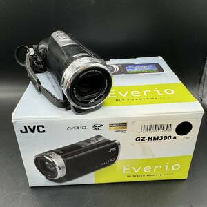 17748 JVC エブリオ デジタルビデオカメラ 動作品　JVCケンウッド　Everio エブリオ GZ-HM390-B ブラック